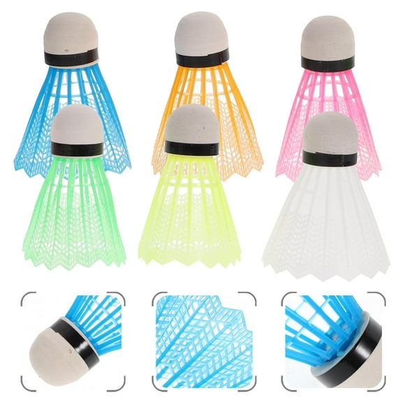 Volants de Pluie pour Badmitton avec Forme en Nylon pour Vol Stable 12ensemble