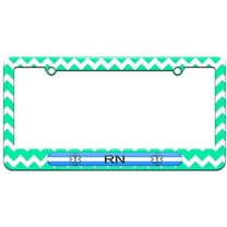 Thin White Line, Nurse RN Star of Life License Plate Tag Frame, Multiple Colors