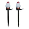 thumbnail image 1 of Carevas 2PCS Christmas Solar Lights Outdoor Decorative Stakes Lights Santa Claus in Red Hat 7-color Changing Light LED Landscape Lights Waterproof for Pathway Walkway Lawn Backyard, 1 of 7