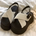 Platform sandals, women's shoes, summer, outer wear, highend sense