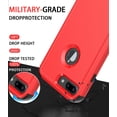 thumbnail image 2 of Diverbox for iPhone 8 Plus Case iPhone 7 Plus Case [Shockproof] [Dropproof] [Dust-Proof],Heavy Duty Protection Phone Case Cover for Apple iPhone 8 Plus & 7 Plus (Red), 2 of 7