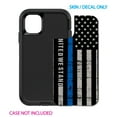 thumbnail image 2 of DistinctInk Custom SKIN / DECAL compatible with OtterBox Defender for iPhone 11 Pro (5.8" Screen) - Thin Blue Line US Flag "United We Stand" - Show Your Support for First Responders, 2 of 5