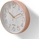 thumbnail image 2 of Reloj Reloj de pared redondo de 12 pulgadas, reloj de cuarzo, oro rosa, 30*4*30 cm,, 2 of 5