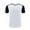 White, variant on Under 10 dollars! Men's Short Sleeve Gym T-Shirt Stylish Color Block Design Lightweight Quick Dry Fitness Training Top