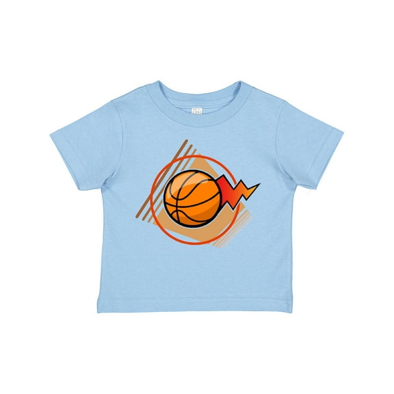 Inktastic Basketball with Stylized Net and Court Boys or Girls Toddler T-Shirt