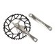 thumbnail image 3 of Juego de bielas para bicicleta, aleación de aluminio de una , juego de bielas para bicicleta de carretera para bicicleta de carretera, bicicl Plata 50T Baoblaze Juego de bielas de plato de bicicleta, 3 of 6