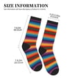 thumbnail image 3 of Unisex Mexican Sarape Pattern Novelty Ankle Socks Colorful ComfortSoft Lightweight Sports Athletic Socks, 3 of 7