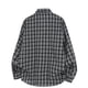 thumbnail image 4 of Mens Casual Manga Corta Botón Abajo Camisas Vintage Comprobar Collar de Solapa Manga Larga Moda Superior, Blusa Elegante, 4 of 5