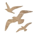 thumbnail image 1 of Juego de decoración de gaviotas de madera, arte mural marino, adornos de playa con gaviotas, arte mural de madera de playa, 1 unidad, 1 of 3