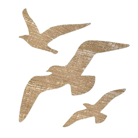 Hearth & Gear Set Of Wooden Seagull Decoration Marine Wall Art Seagull Beach Ornaments Beach Wood Wall Art 1pc Christmas Decorations Mini Decorative Easter Eggs for Display Cute Cars Cute Things for