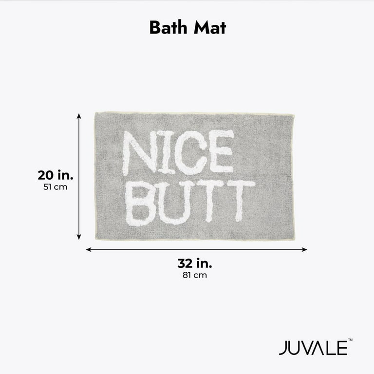 Bath Mat Clean AF Cream Bath Rug Funny Bath Mat 
