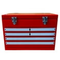 thumbnail image 4 of Yakimoto Nostalgia Series 21 Qt. Retro Metal Cooler, Portable Industrial Toolbox Ice Chest for Camping, Tailgating, and Picnics, Red, 4 of 11