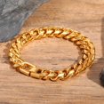 thumbnail image 4 of Jewelry Men Bracelet Cuban links & chains 14K Yellow Gold Bracelet for Bangle Male Accessory, 4 of 10