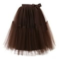 thumbnail image 3 of Women's Tulle Skirts Women's Mini/Midi/Maxi Tulle Skirt 1950s Vintage Ballet Bubble Skirt Tulle Petticoat Womens Tutu Skirt 80s Costumes for Women Tulle Tutu Skirts Party Festival Carnival, 3 of 4