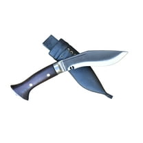 5 Inch Blade Panawal Jungle Kukri/Khukuri Full Tang Rosewood Handle Black Leather Sheath by GK&CO. Kukri House