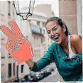 thumbnail image 2 of 6pcs Foam Fingers For Hands Cheering Colorful Cheerleading Foam Fingers Props Cheering Finger Props, 2 of 5