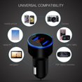 thumbnail image 4 of Xubinwww LED Digital Display Car Fast Charger USB 15W Car Round Smartphone Charger Plug Charging Station Wall Port A Charge Droid Chargers Fast Charging Lighting Flexible Adapter Plug A1385 X 100w, 4 of 8