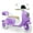 Purple, variant on BKIRNP 12V Kids Electric Motorcycle Battery 3-Wheeler Tricycle w/Bluetooth Music LED Storage Box