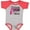 Baseball Heather and Red, variant on Inktastic Breast Cancer Awareness Nobody Fights Alone Pink Ribbon Boys or Girls Baby Bodysuit