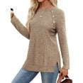 thumbnail image 6 of OALUXE Long Sleeve Shirts for Women Casual Tunic Tops Loose Fit Dressy Lightweight Sweaters, 6 of 7