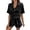 Black, variant on Shorts Set for Women Two Piece Outfits Button Down Shirt Top and Shorts Summer Womens Matching Sets