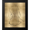 thumbnail image 2 of Blake, Madeline 12x14 Black Modern Framed Museum Art Print Titled - Female Figure Gold III, 2 of 5