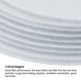 thumbnail image 4 of Uxcell Universal Cloth Dryer Exhaust Filter, Cotton 235x31mm White for Clothes Dryer Filter 10pack, 4 of 5
