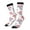 2 Black-1, variant on Lavender Flowers Print Adult Socks for Men & Women,Calf Socks, Ankle Socks,Boots Socks,Breathable Casual Sock,Unisex Crew Socks