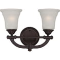 thumbnail image 2 of 2-Light Traditional Vanity Fixture in Georgetown Bronze Finish, 2 of 2