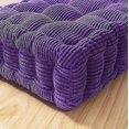 thumbnail image 3 of Square Chair Floor Pillows Tufted Padded Booster Cushion Thickened Tatami Solid Color, 3 of 3