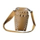 thumbnail image 2 of Bolsa para tijeras de peluquería, soporte para tijeras, bolso de cintura de cuero PU, organizador para salón Marrón, 2 of 9