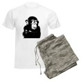 thumbnail image 6 of CafePress - The Shady Monkey Men's Light Pajamas - Men's Light Loose Fit Cotton Pajama Set, 6 of 7