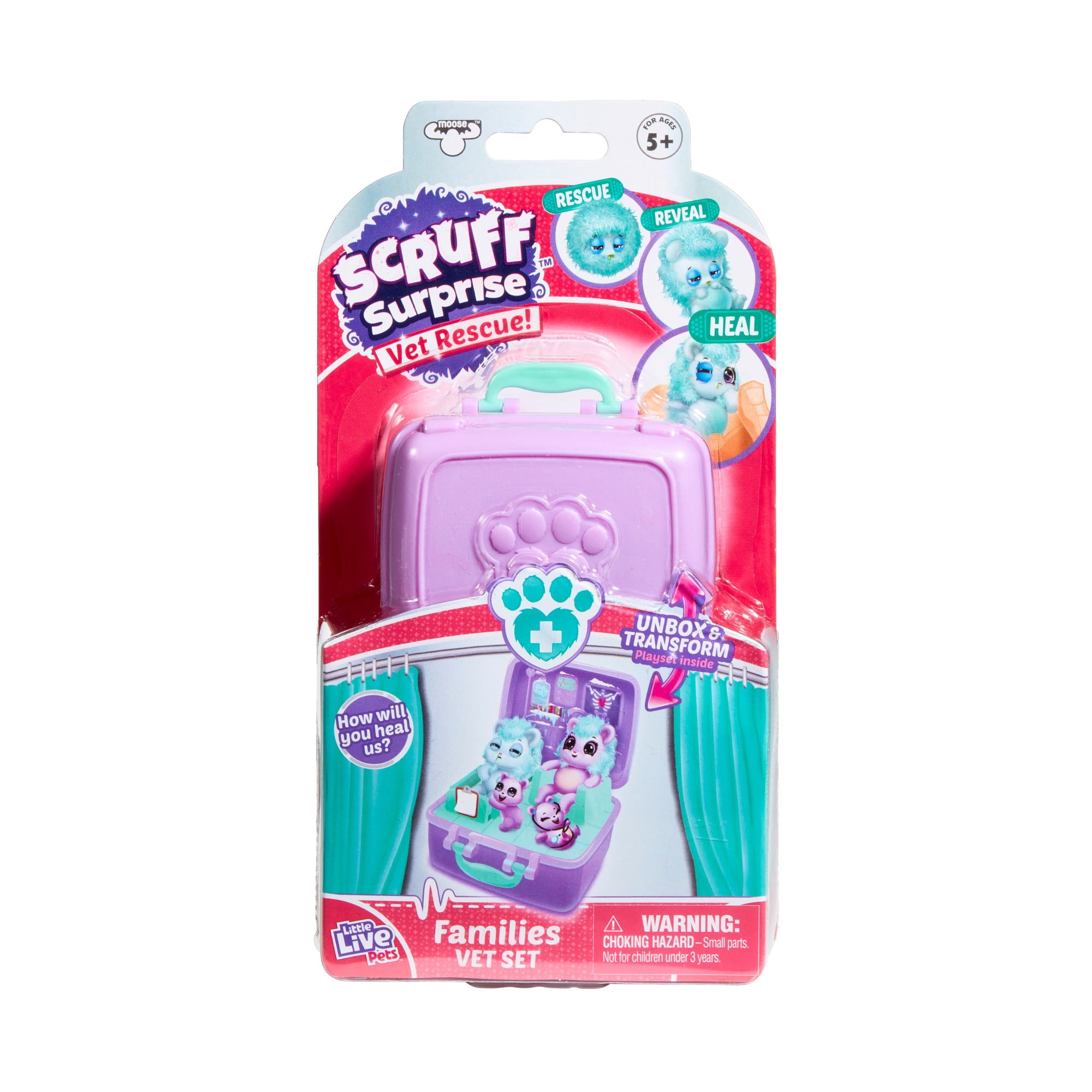 Little Live Pets Scruff Surprise Vet Rescue Doll Playset