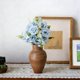 thumbnail image 1 of Artificial Rose Flowers Arrangement – Silk Plastic Flower Bouquets for Living Room Decor, Decorative Table Centerpiece, Faux Floral Home Decoration, 1 Piece, 1 of 4