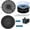 Black, variant on Gumesh Solar Bird Bath Fountains, 6 Nozzles Outdoor Water Fountain for Bird Bath, Garden, Pond, Pool, Outdoor