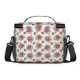 thumbnail image 3 of Lunch Box Pioneer Flower Floral Print Pattern Insulated Lunch Bag for Women Men,Medium Leakproof Lunchbox Cooler Bag Adjustable Strap,10 X 6.7 X 8 Inches, 3 of 6