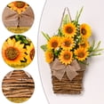 thumbnail image 1 of Artificial Sunflower Potted Plants, Spring Decor Yellow Fake Flower in Pots Decorations Natural Rattan Woven Hanging Basket with Sunflower for Home Bathroom Kitchen Rustic Table Centerpiece Decor, 1 of 6