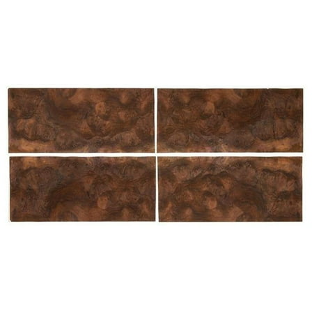 Walnut Burl 4 Way Match Veneer Pack, 8X18 4Pc
