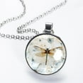 thumbnail image 2 of Dragonfly Women's Glass Circular Pendant Necklace - Stylish Jewelry for Everyday Wear, 2 of 5