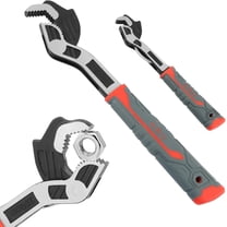 2PCS Adjustable Wrench, 7-15mm,15-35mm Self-Adjusting Quick Wrench,Multifunctional Self-Locking Pipe Wrench Tool,Auto Size Rapid Wrench for Car,Bicycle, Plumbing Repairs