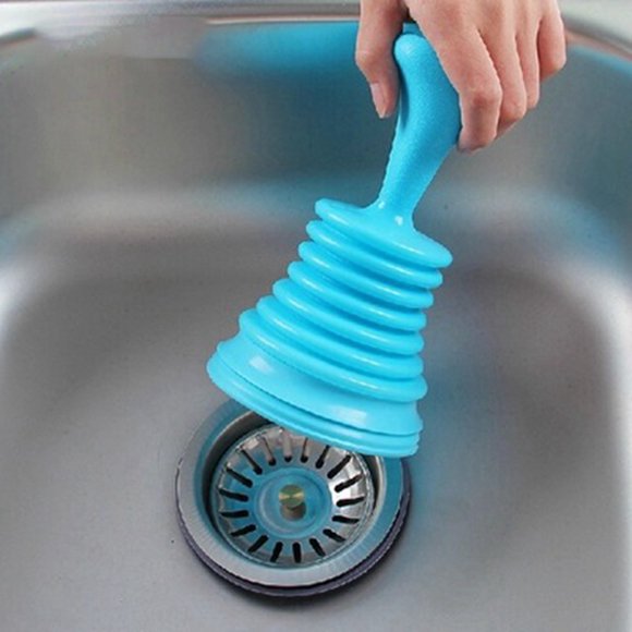 Sink Plunger Powerful Ergonomic Handle Small Drain Plunger Toilet Plunger