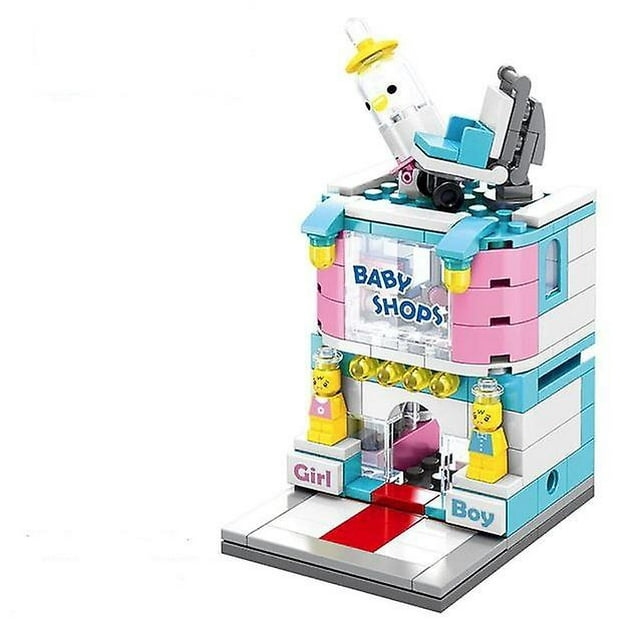 Blocs de Construction Mini Ville Rue pour Garçons et Filles Magasin 154 Pcs Sembo 6037-KEEW