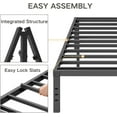 thumbnail image 4 of COMASACH King Bed Frame Heavy Duty,14" High Black Metal Platform Bed Frame,Sturdy Steel Frame,No Box Spring Needed,Noise-Free,Easy Assembly, 4 of 8