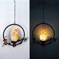 thumbnail image 2 of Vikakiooze Solar Garden Hanging Light LED Christmas Lawns Snowman Decoration Light Wind Chime Light 2023, 2 of 5