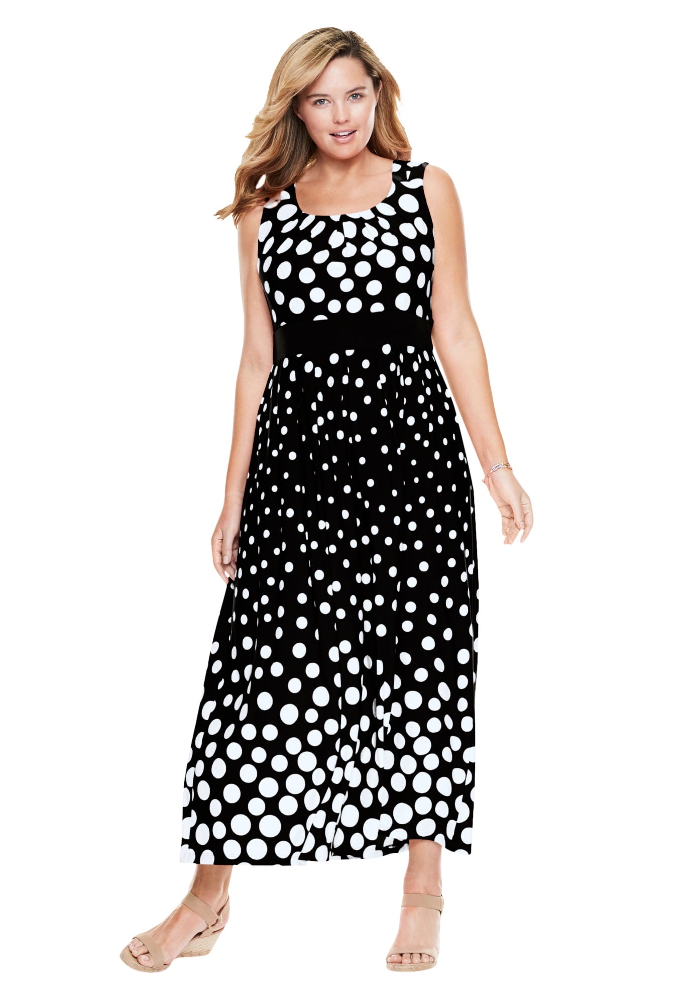 Empire-Waist Print Maxi Dress Dress 