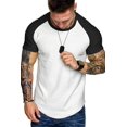 thumbnail image 6 of COOFANDY Mens Hip Hop Muscle Tee Baseball Sleeve Workout T-Shirts, 6 of 7