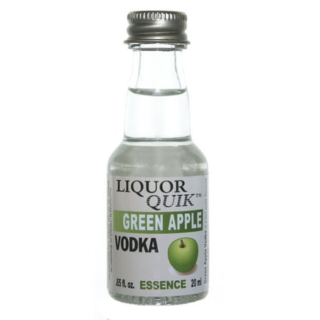 Liquor Quik Natural Vodka Essence 20 mL (Green Apple Vodka) - Walmart.com