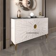 thumbnail image 4 of Aparador de diseño para Buffet, armario grande para Villa, armario de vino de madera maciza, armario lateral de mármol nórdico blanco para sala de estar, 4 of 4