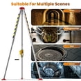 thumbnail image 3 of Rescue Tripod Support Stand, 98 ft Steel Cable Hoist Gear, 1800 lbs Load Bearing Alloy Bracket, Full Safety Outfit for Tunnel Underground Construction Operation, 3 of 8