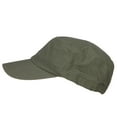 thumbnail image 5 of Big Size Fitted Ripstop Cotton Military Army Cap - Olive XL-2XL, 5 of 5